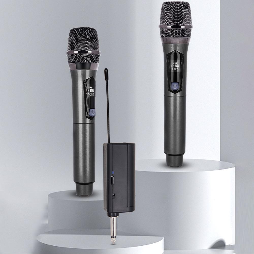 Rechargeable Wireless Microphone System for Karaoke, Speeches, and Parties