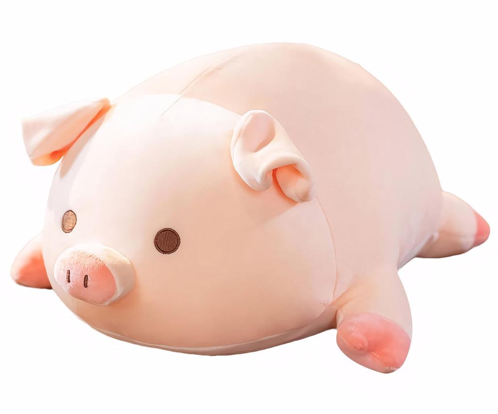 Pig Stuffed Animal Plush Pillow - 15.7'' Kawaii Soft Pig Hugging Pillow, Adorable Cuddle Plush Toy, for Kids, Girlfriend, or Adults