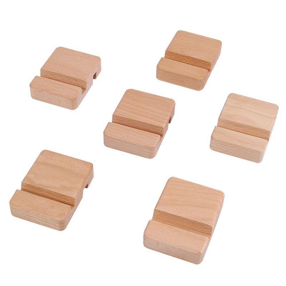 Holder Double Slot Slot Wood Bracket Desk Tablet Stand Wooden Phone Holder Mobile Phone Holder