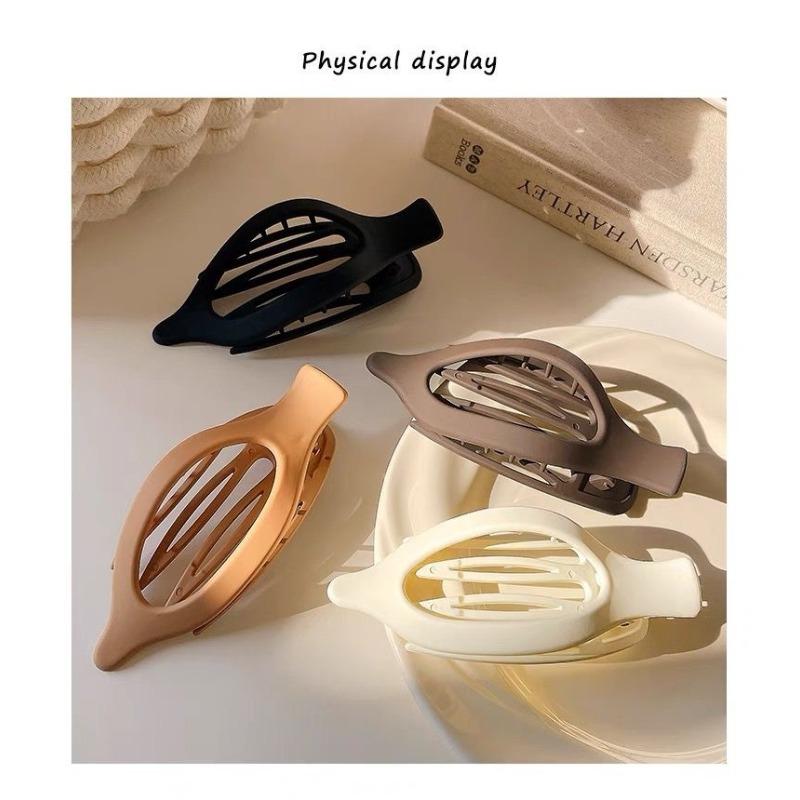 Suede Finish Hair Clip Large Swallow Clip Design Strong Hold for Wet Dry Hair Updo Shower Use Minimalist Hairpin