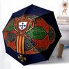 Royal Heraldry Regal Symbols Folding Umbrella Umbrella Durable Light Sun Umbrella Three Folds