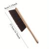 1pc Hand Broom Counter Duster Dusting Brush for Home Cleaning, Soft Dust Brush with Long Wooden Handle for Bed Sofa Furniture