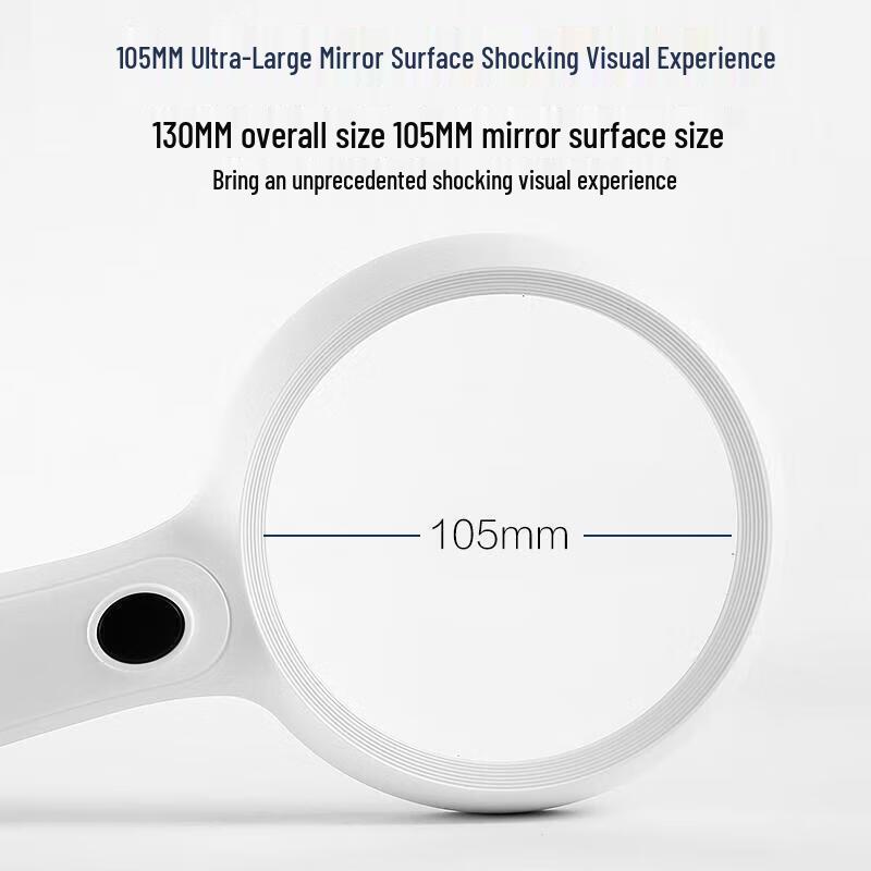 Chuda 30X Large Handheld Magnifier with LED Lights