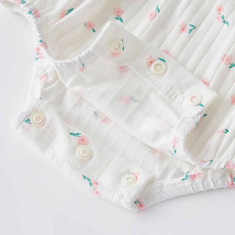 2025 Cute Summer Romper Baby Sling Jumpsuit - Fashion Wrap-around Newborn Girl Bodysuit 3657