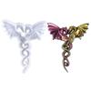 DIY Couple Dragon Ornament Silicone Mold, Crystal Resin Epoxy Mould Handmade Home Wall Decor Craft Making Tool Gift