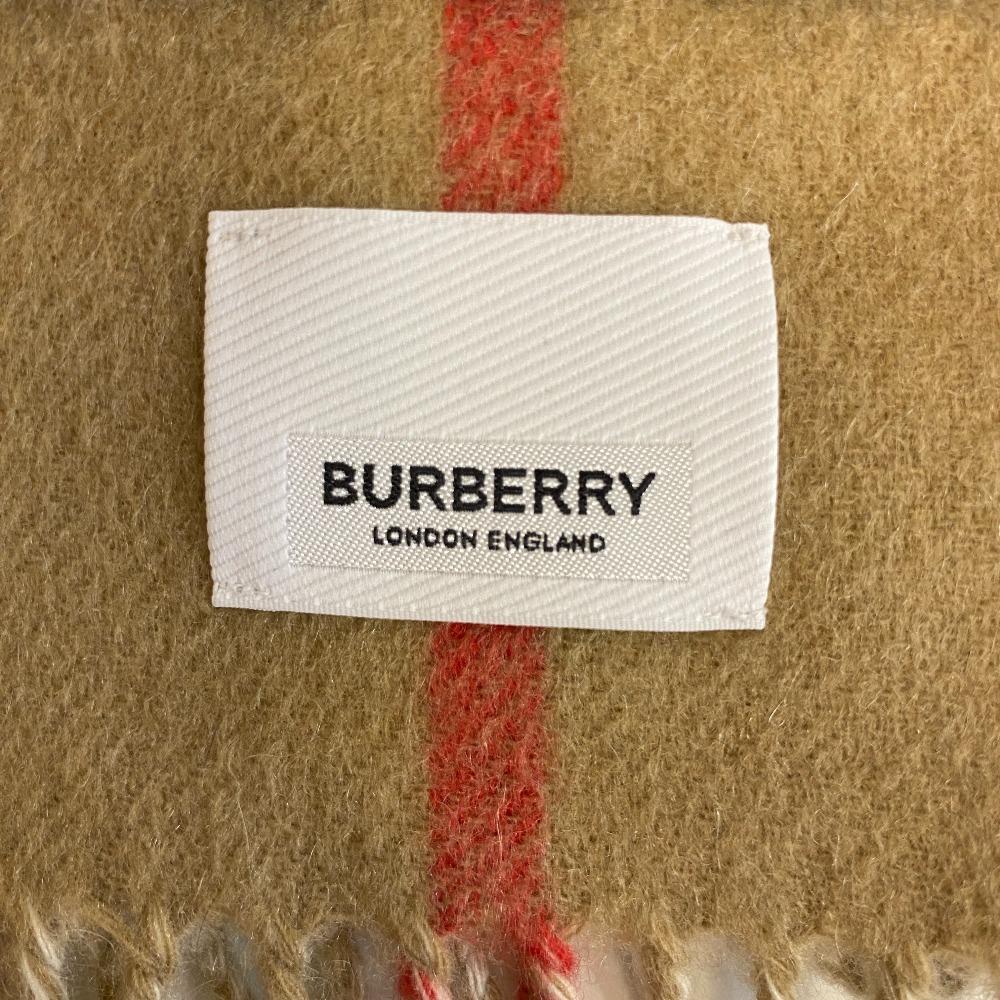 BURBERRY 8024470 Reversible Check logo cashmere Scarf multicolor cashmere Women Used