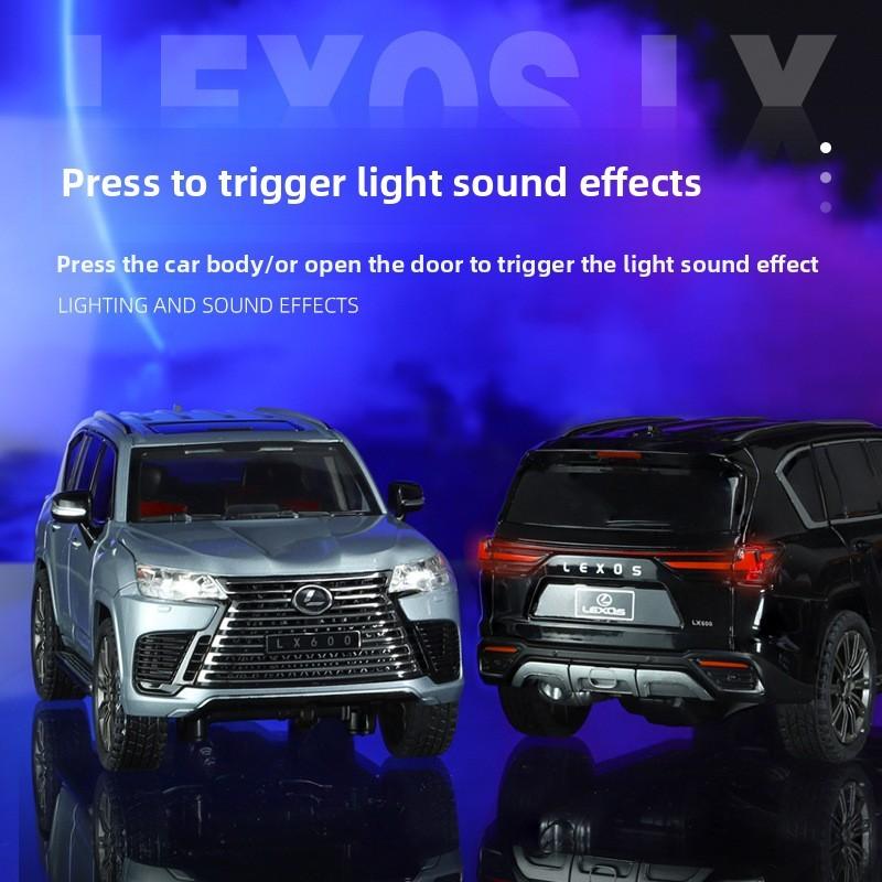 Lexus Lx600 Alloy Model Vehicle Offroad Suv With Sound Light Features Gift For