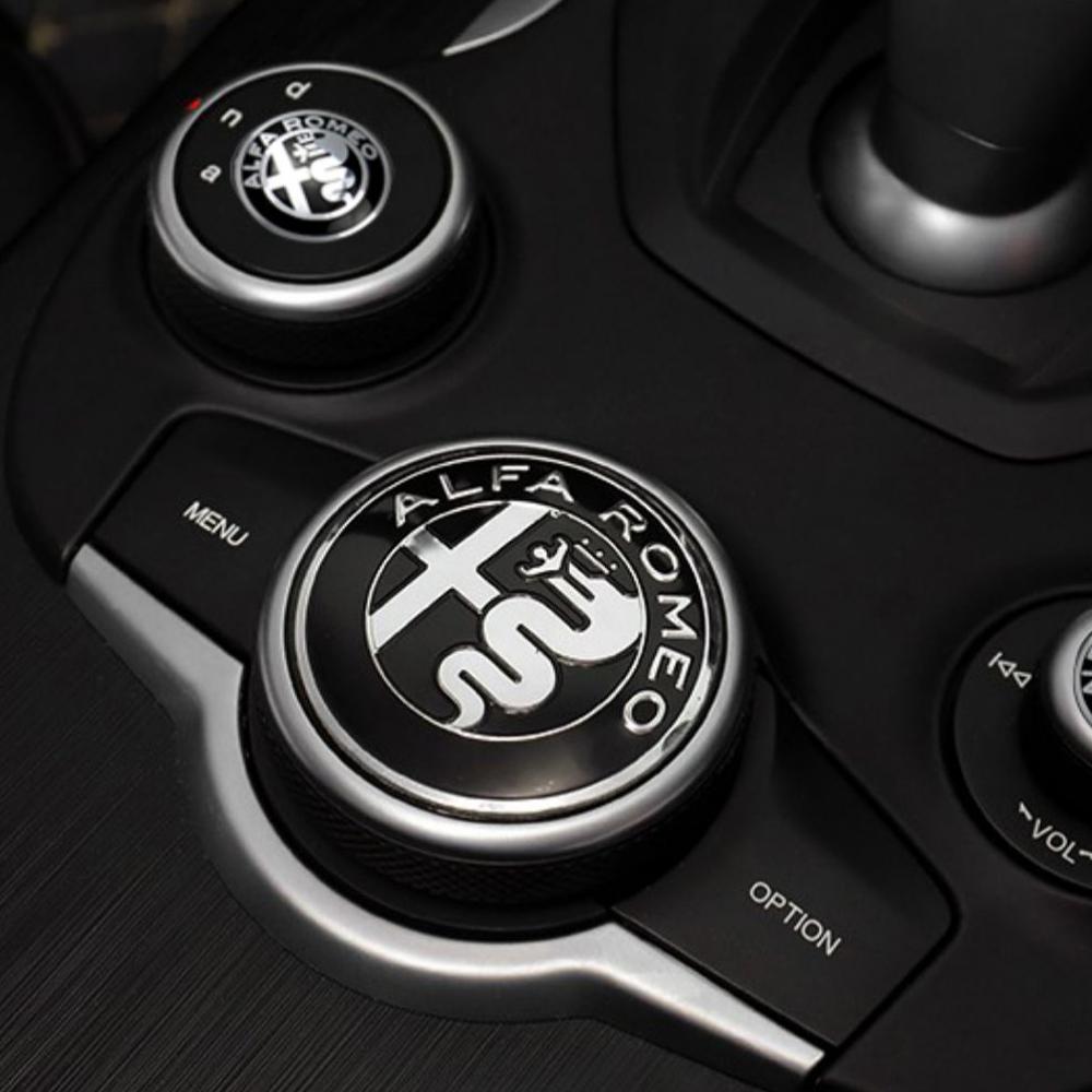 Car Stickers For Alfa Romeo 40mm Car Center Console Knob Decoration Sticker Interior Accessories for Alfa Romeo Giulietta 159 Mi