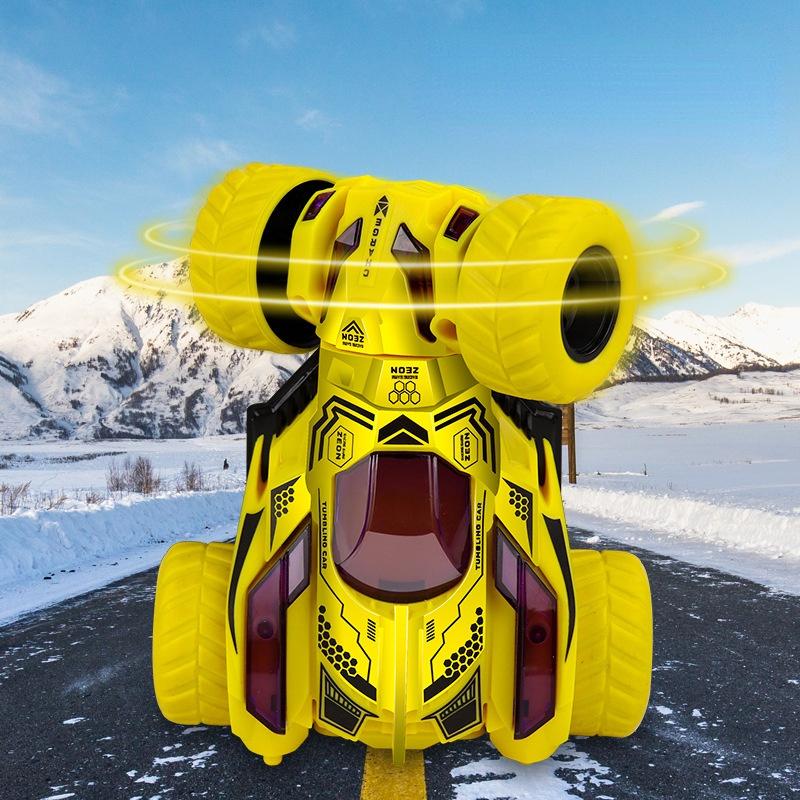 360° Rotasyon Geri Çekin Dublör Araba Oyuncak Atalet Offroad Sürtünme Powered Çevirir Araba Oyuncak Çocuk Doğum Günü Hediyeleri