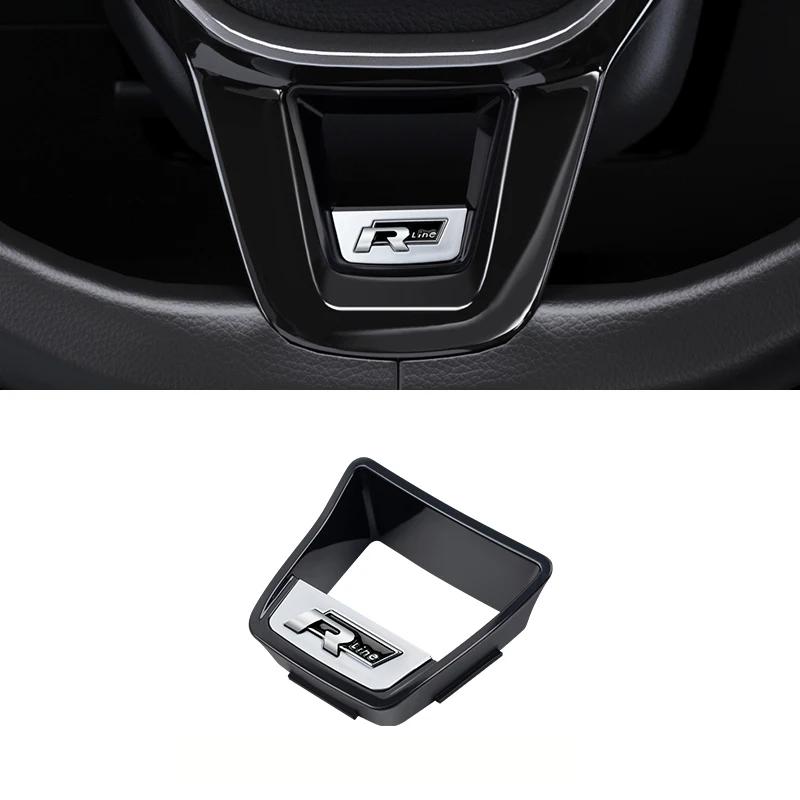 

2025 Hot Senior R Rline Logo Car Steering Wheel Trim ABS Plating Stickers Accessories For Volkswagen GTI Polo Golf Scirocco Jett
