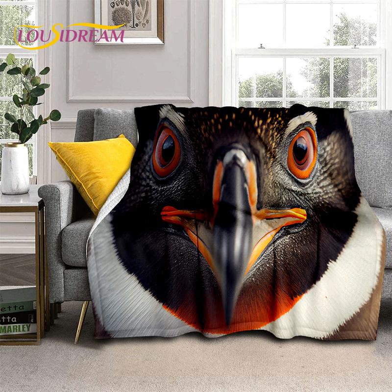 3D Cute Owl Eagle Birds Cartoon HD Soft Flannel Blankets,Throw Blanket Comfortable Blanket for Picnic Beds Home Bedroom Kid Gift