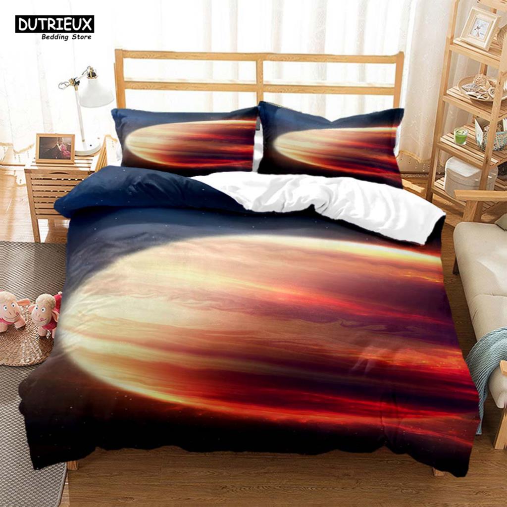 Space Star Printed Polyester Bedding Soft and Comfort Personal Quilt Cover Bedding Kit