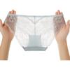 Ordifen Women's Underwear, 5A Antibacterial Lace Breathable Seamless Mid-Rise Triangle Panties, 2-Pack, XK4A33