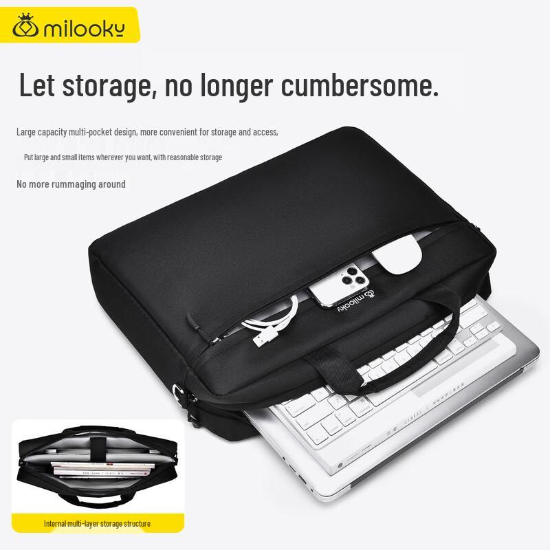 De-Yee Workshop Large Capacity Shoulder Laptop Bag