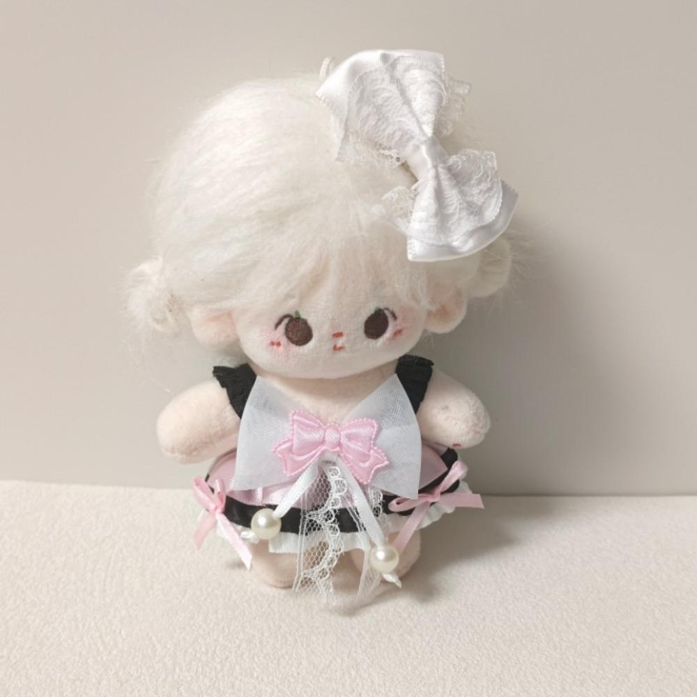 Gestreifte Mütze 10cm Baumwollpuppenkleidung Anzug Puppen Anziehset Puppenkleidung Outfit Kindergeschenk