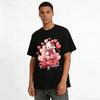 Cute Bear Rose Heart Red Truck Printed Casual Top Pure cotton T-shirt