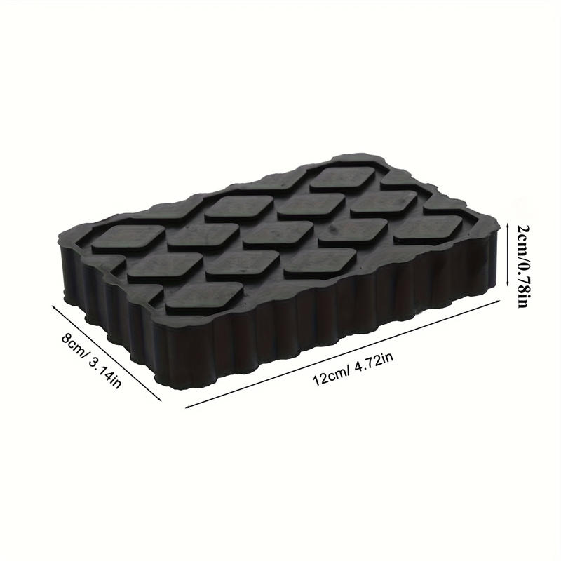 Black Rubber Car Jack Pads Support Blocks Trailer Leveling Campers Rv Stabilizer Floor Lift Equipment Parts Auto Accessories
