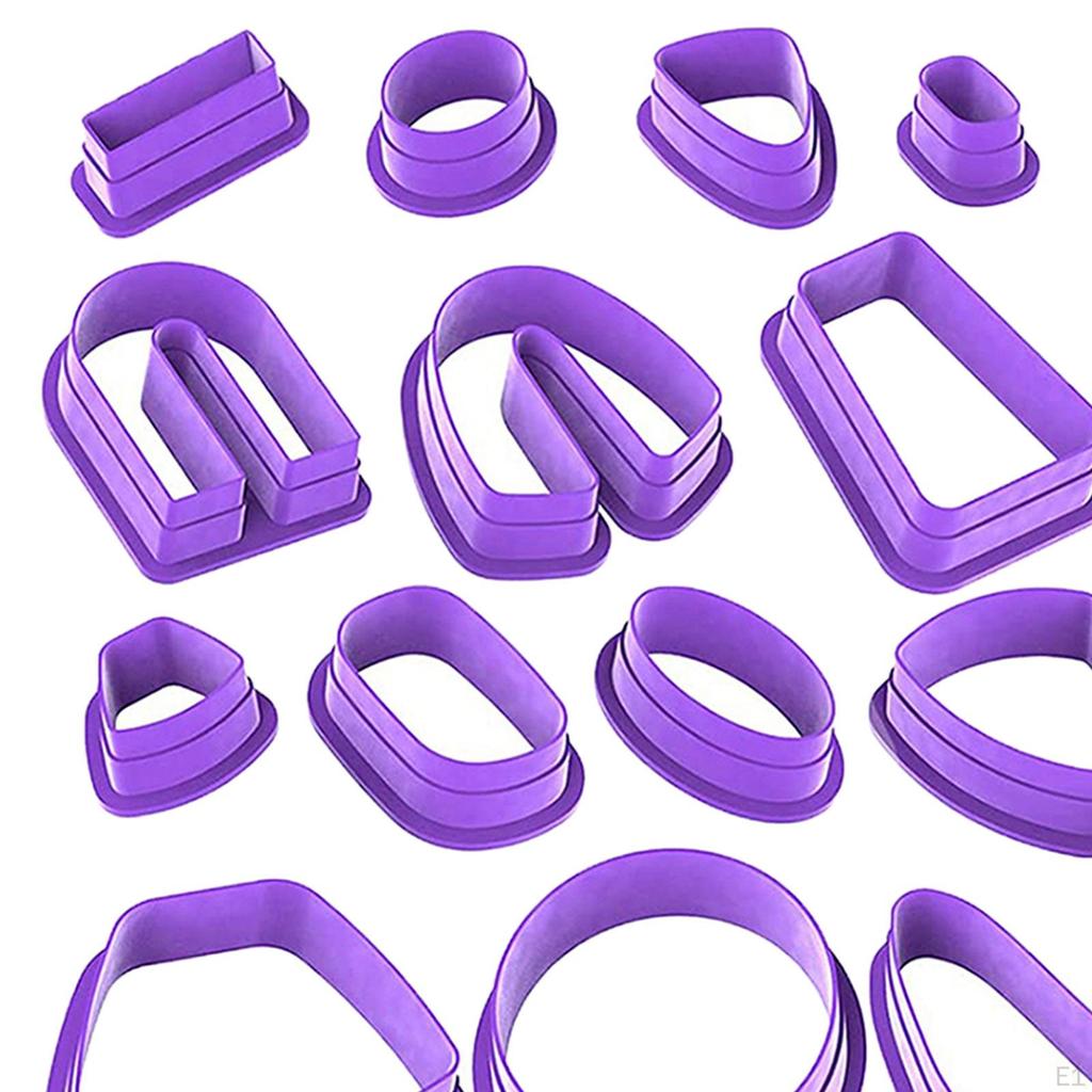 Clay , 130pcs DIY Shape for Jewelry Maker with Earring Cards Hooks Punch Tools Crafts