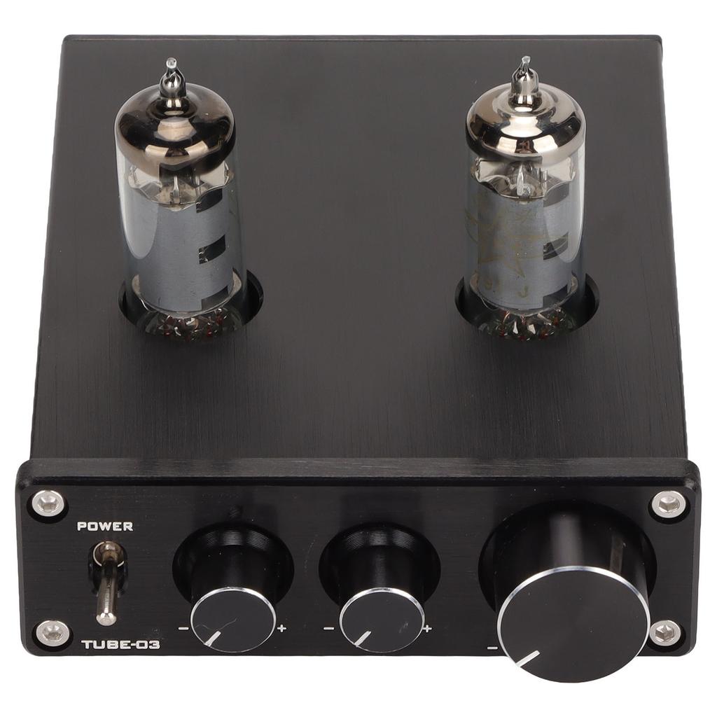 Vacuum Tube Preamplifier Multifunctional HiFi Valve Headphone Amplifier for Mobile Phone Computer TV