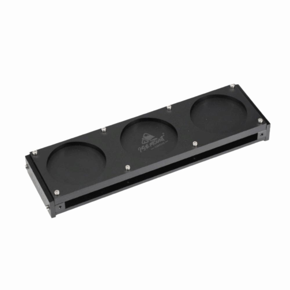 Double-Layer Camping Cup Holder 3-Slots Drinks Serving Board Portable Water Cup Shelf Tray  Picnic