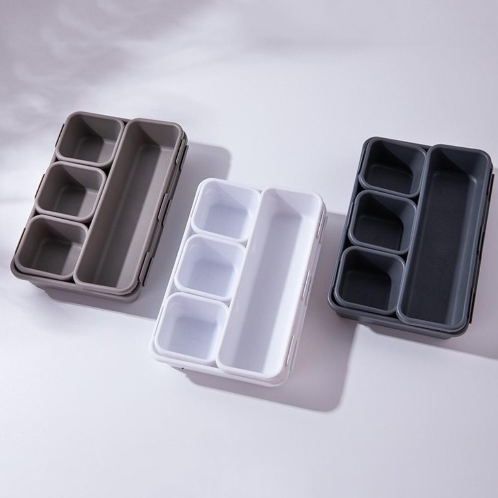 8PCS/SET Large Capacity Drawer Organizer Boxes Plastic Sundries Divider Holder Bathroom