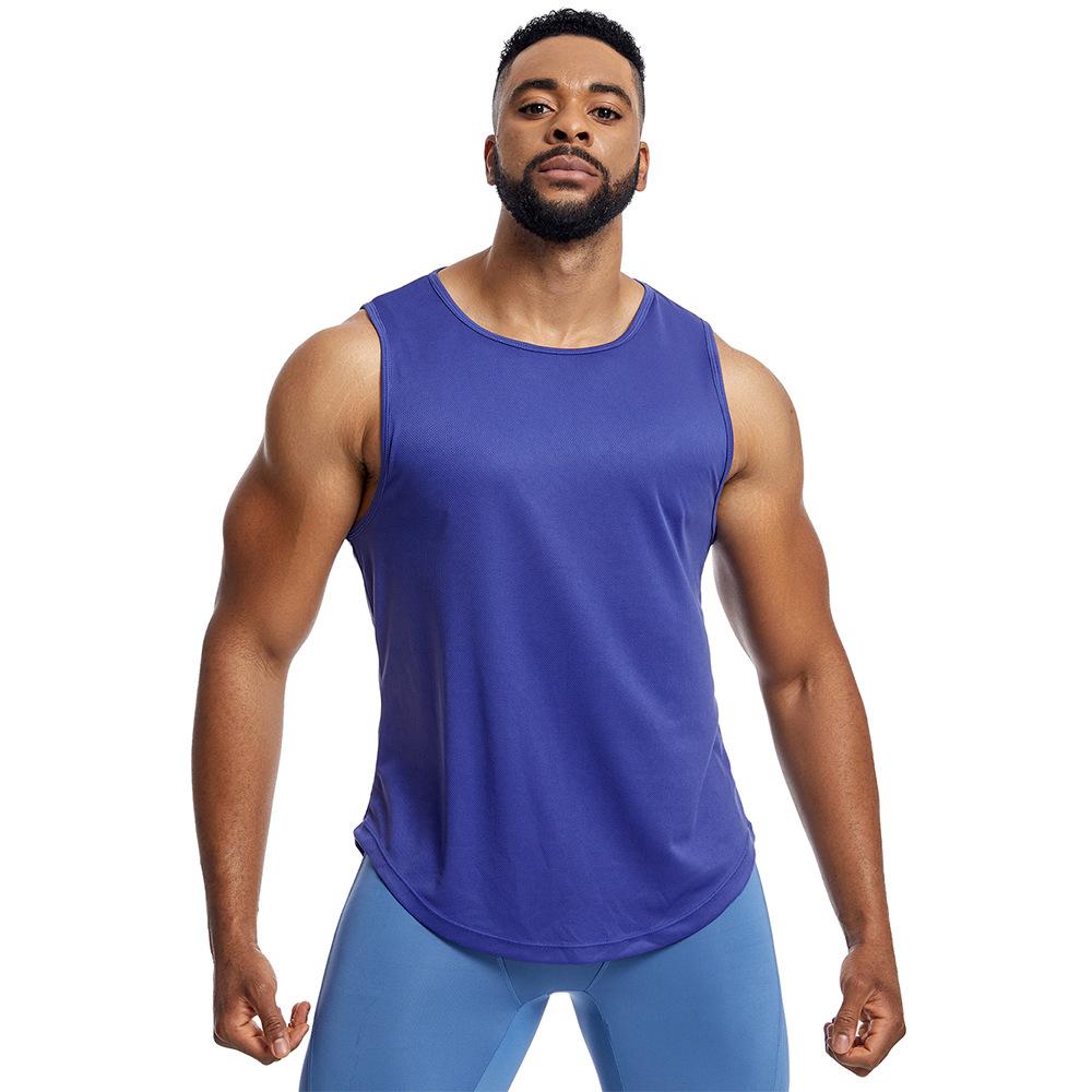 Men's Athletic Sleeveless Tank Tops Running Breathable Workout Vest for Gym Fitness Shirt