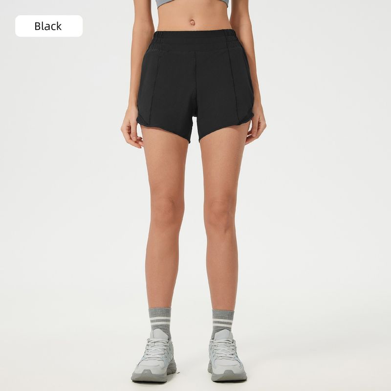 Shishi City Quality Clothing Co., Ltd. Summer Cool Feeling Quick-Drying High Waist Track Shorts Women's Lined Fitness Pants Light