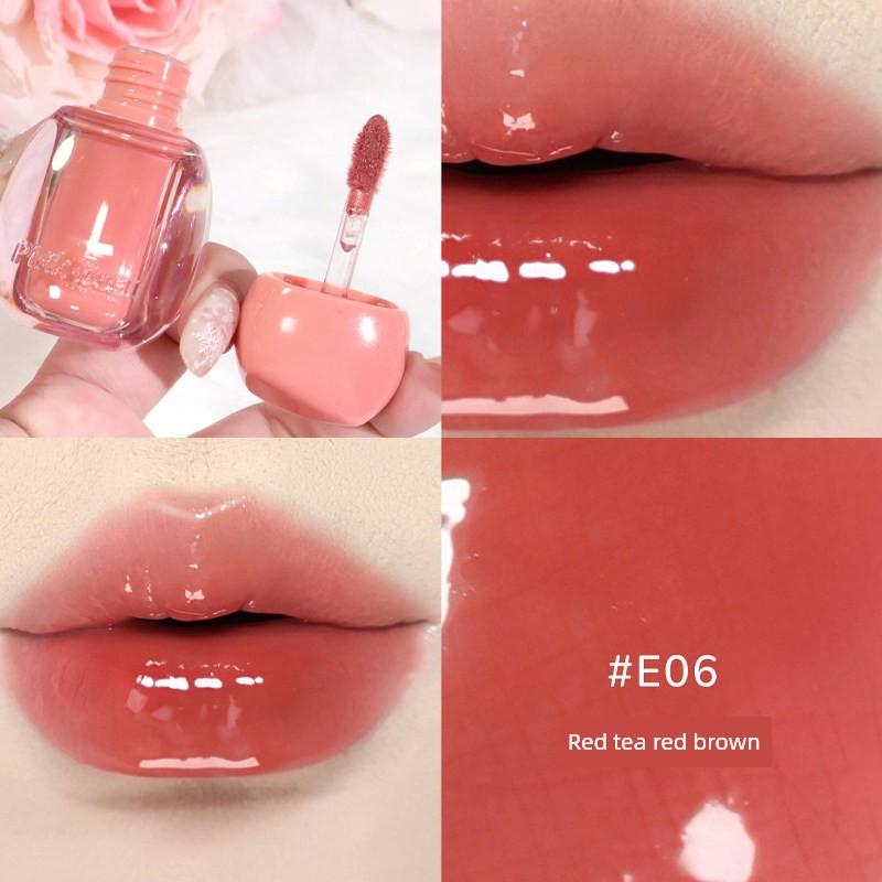 Pinkbear Leather Bear Half Fish Cooperation Ugly Fish Gift Box Hellokitty Lipstick S05 Lip Lacquer Joint Name