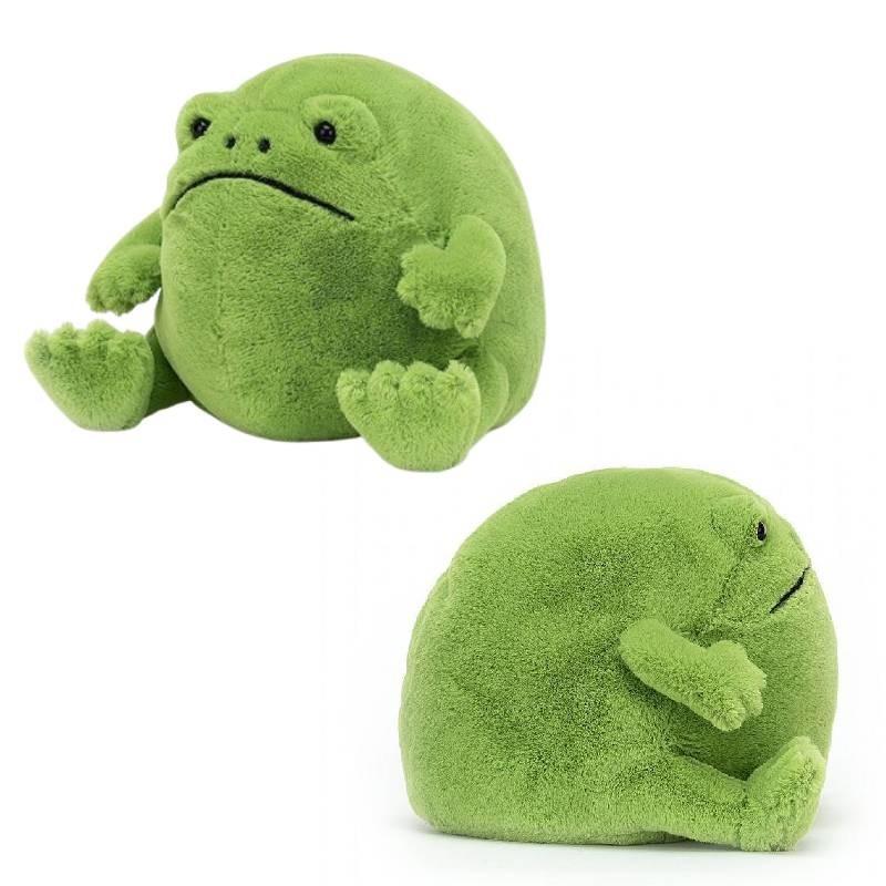Adorable Ricky Rain Frog Plush Toy Soft Cartoon Frog Doll For Kids 30x25x20cm