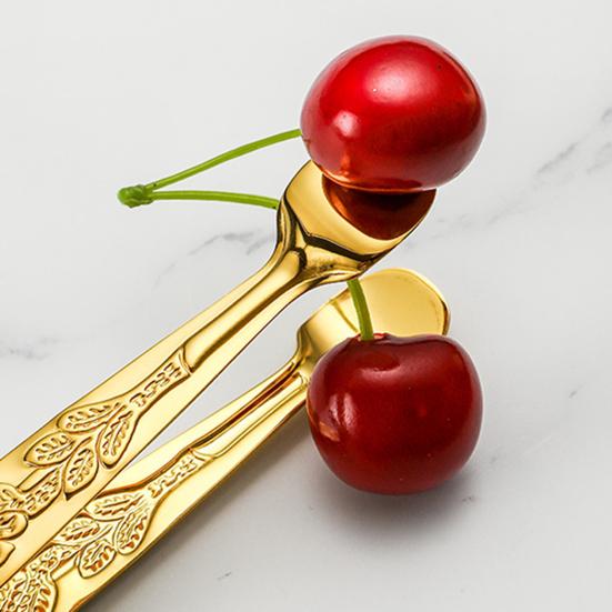 Stainless Steel Ice Tongs Mini Sugar Tongs Stainless Steel 304 Food Grade Compact Ice Cube Clip Non-Slip Grip Tongs for Coffee Sugar Cubes Bar Hot
