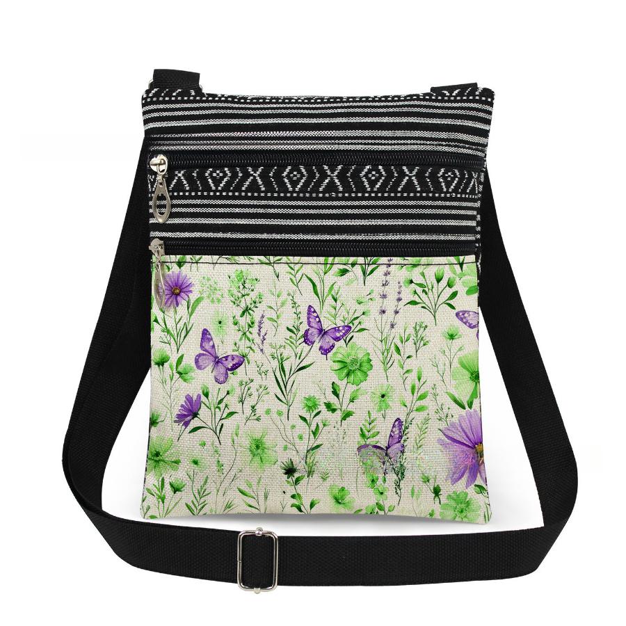 1PC Butterfly Print Tote Bags Women Shoulder Handbags Postman Package 6957 CLE