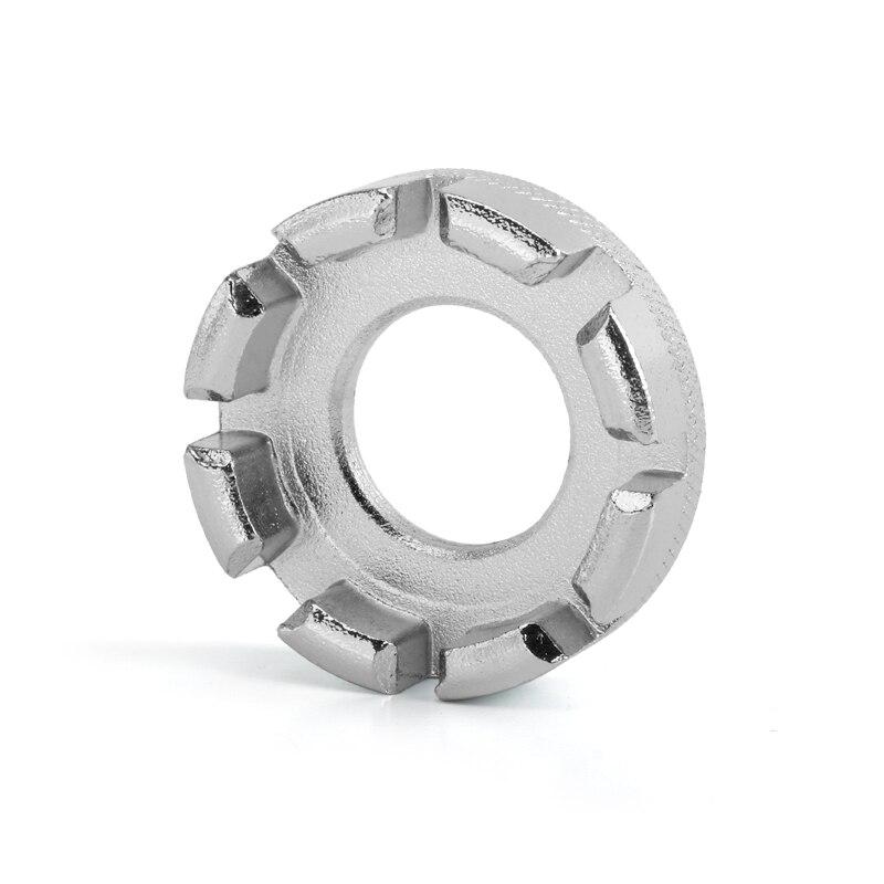 

Ключ для спиц велосипеда из нержавеющей стали, 8-позиционный, прочный, портативный, ручной инструмент, ключ для спиц горного велосипеда, аксессуары для велоспорта серебряный