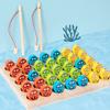 Magnetic Fishing Wooden Puzzle Numbers Letters Educational Toy For Kids Learning