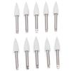 10pcs Dental Polishing Burs Low Speed Dental Grinding Polisher Burs Drill Bits Set Gray