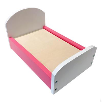 1/12 Dollhouse Bed Decoration Accessory DIY Furniture Single for Photo Props Micro