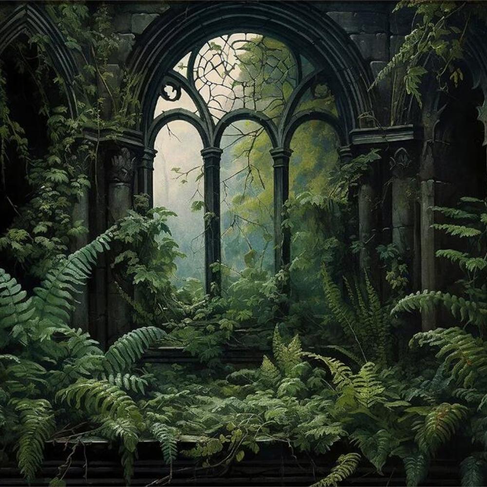 Forest Animals Butterfly Bat Plants Flowers Canvas Wall Art Nature Diamond Painting Decor Vintage Dark Skeleton Pumpkin Halloween