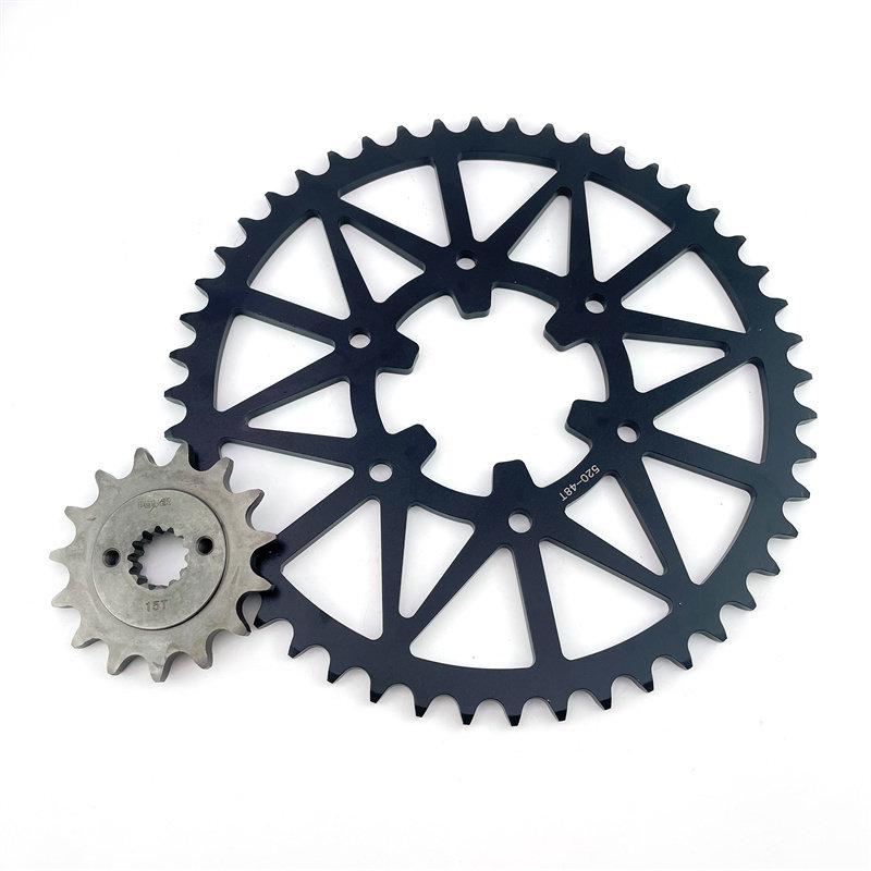 Motorcycle modification front and rear sprocket gear teeth are suitable for Duke390 RC390 Duke 390 2014 2015 2016 2017-2019