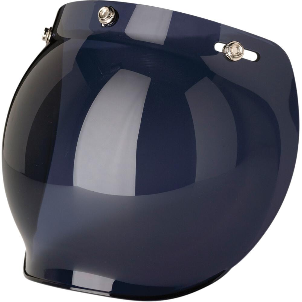 Open Face Helmet Bubble Visor Vintage Retro 3/4 Helmets Face Shield 3-Snap