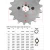 520 20mm 10 11 12 13 14 15 16 17 18 19 20 T Front Engine Sprocket For Honda Lifan ZongShen YCF ATV Quad Dirt Pit bike Buggy
