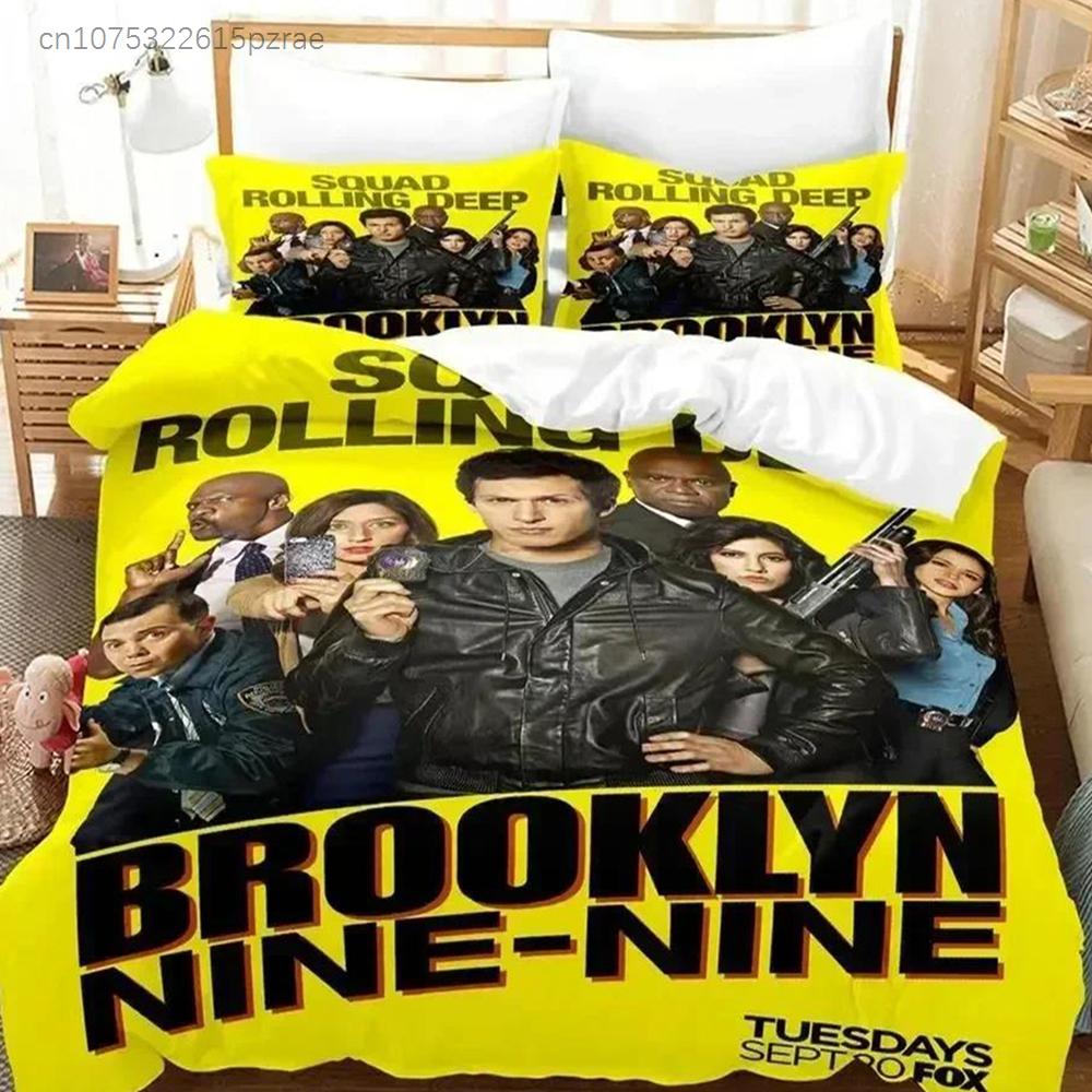 3D-Druck TV-Trend Brooklyn Nine-Nine Bequeme Bettbezug Kissenbezug Bettwäsche-Set Kinderzimmer Dekoration Heimtextilien