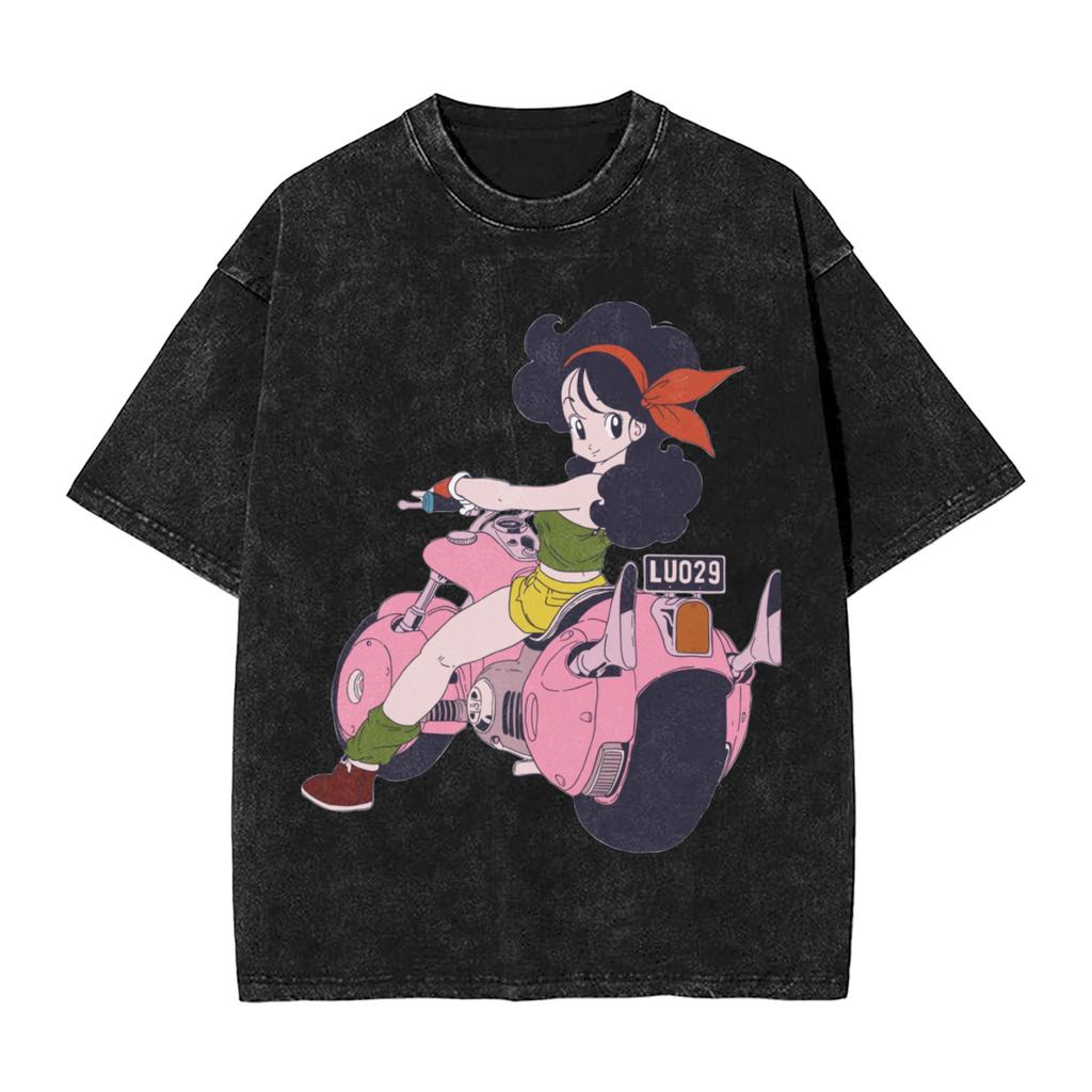 Dragon Ball Saiyan Gym T Shirts Hip Hop Washed Harajuku TShirts Anime Dbz Vintage for Men Women Streetwear Summer Tee Shirt