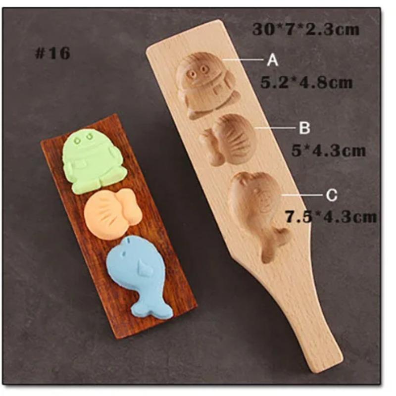 Wooden Pastry Mould Mung Bean Cake Mold Baking Tool 3d Ice Cream Diy Kitchen Household Products A Snack Accessories Party Gift