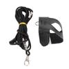 Bird Harness Leash Skin Friendly Breathable Lightweight Pet Bird Flight Suit with Elastic Rope for Cockatiel Black S