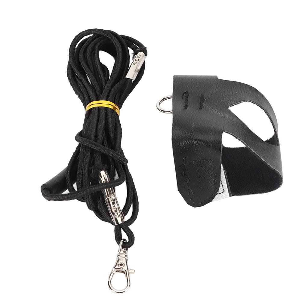Bird Harness Leash Skin Friendly Breathable Lightweight Pet Bird Flight Suit with Elastic Rope for Cockatiel Black S