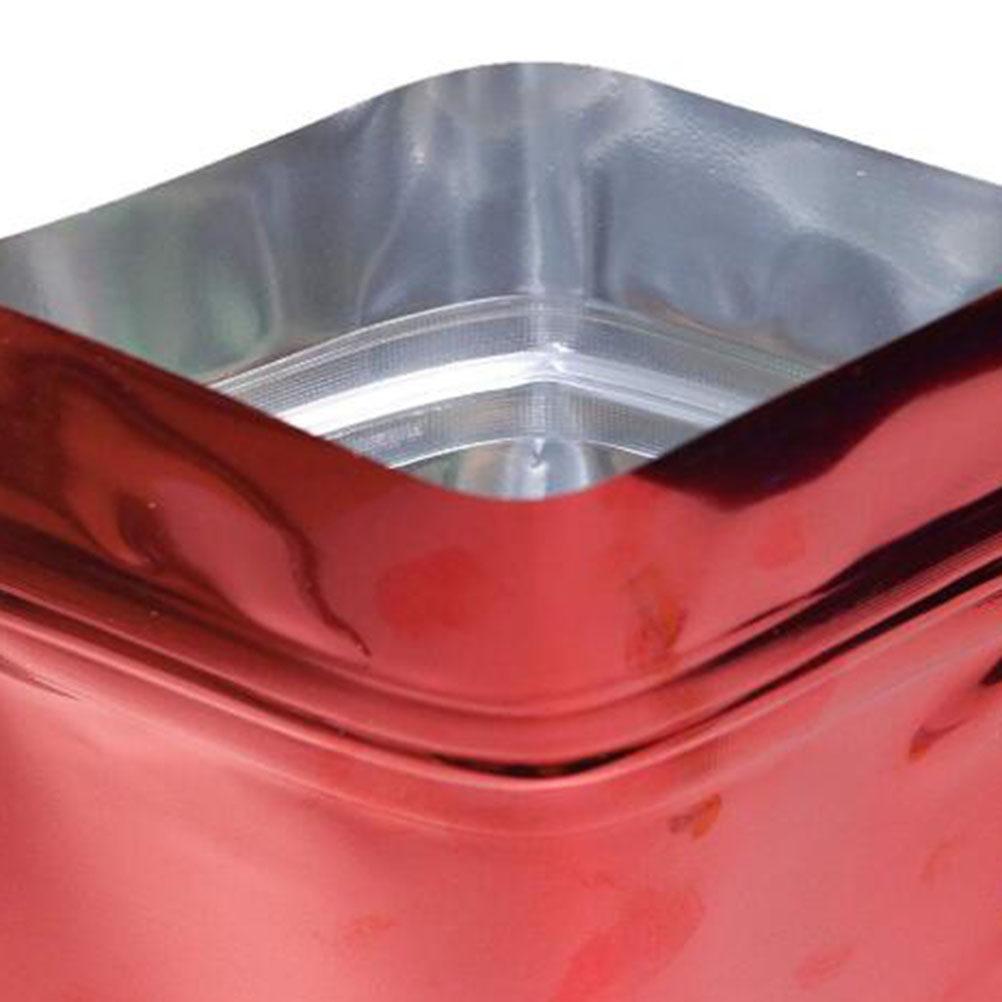 100Pcs Aluminum Foil Food Bags Resealable Zipper Zealed Pouches for Beans Chocolate Cookies Nuts Dried Fruit Electronics
