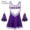 Elegante Uniforme da Cheerleader Taglie Forti da Donna Uniforme da Cheer in Poliestere Comodo