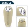 TUCKBOLD Manual Gear Shift Knob for Renault Clio III Plastic Faux Leather 5-Speed 2005-2009 (1pc) -