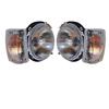Trailer Lights Headlamp & Side Indicator Set with 12V Bulbs Suitable for Piaggio APE Three Wheeler – Set of 2 (LH+RH)