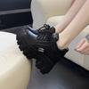 Platform Heel Heightening Shoes for Ladies Spring and Autumn Fashion Lace-up Sports Casual Shoes