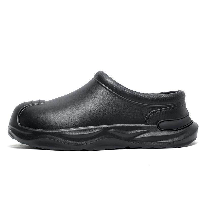 New Men Slippers Garden Men's Non-slip Waterproof Chef Shoes Beach Sandal Slippers For Workers Outdoor Fishing Shoes Rain Boots